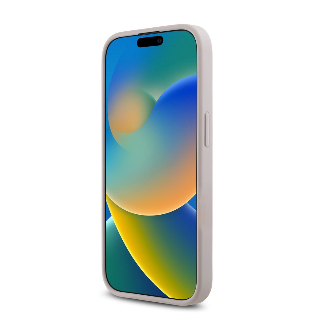 Apple iPhone 15 Kılıf Guess Orjinal Lisanslı M-safe Şarj Özellikli Small 4G Classic Kapak Siyah