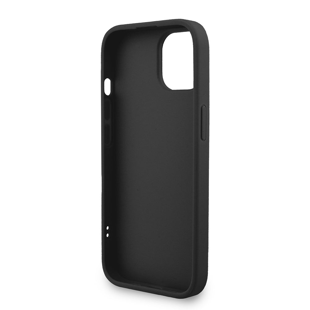 Apple iPhone 15 Kılıf Guess Orjinal Lisanslı PU Deri Bilek Askı İpli Metal Büyük 4G ve Yazı Logolu Kapak Kahverengi