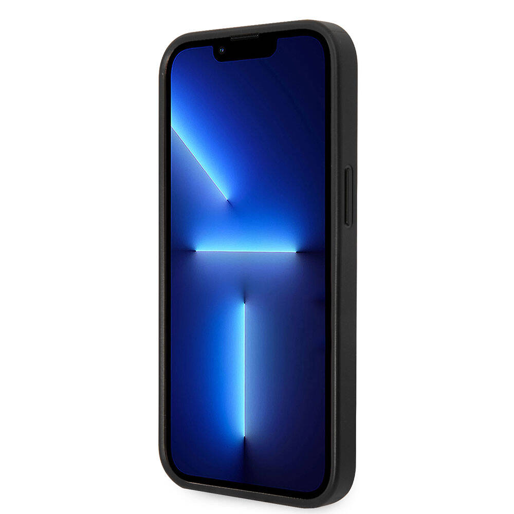 Apple iPhone 15 Kılıf Guess Orjinal Lisanslı PU Deri Yazı ve 4G Metal Logolu Desenli Kapak Pembe