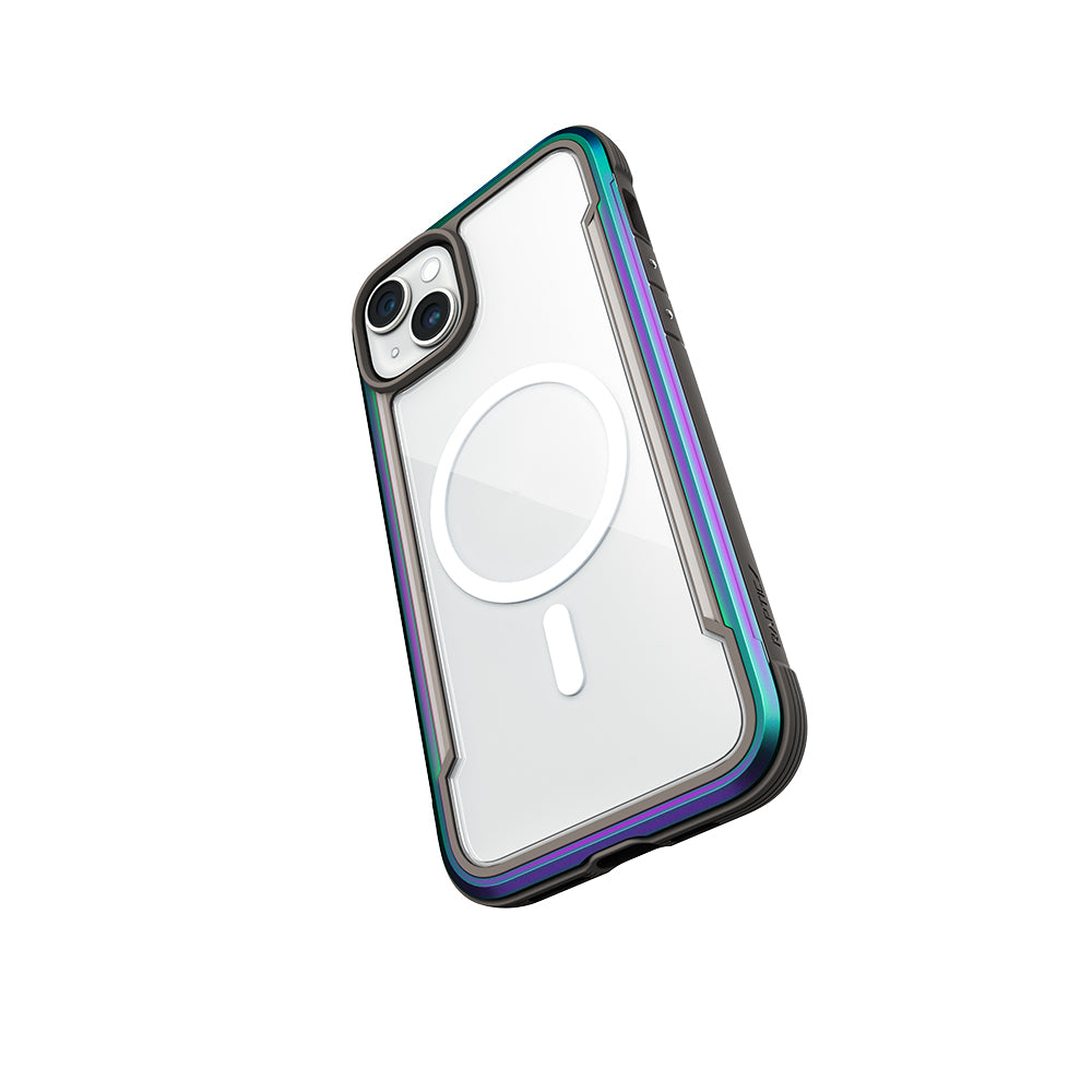 Apple iPhone 15 Kılıf M-safe Şarj Özellikli Airbagli Raptic Shield Serisi Şeffaf Arka Yüzey Kapak Kırmızı