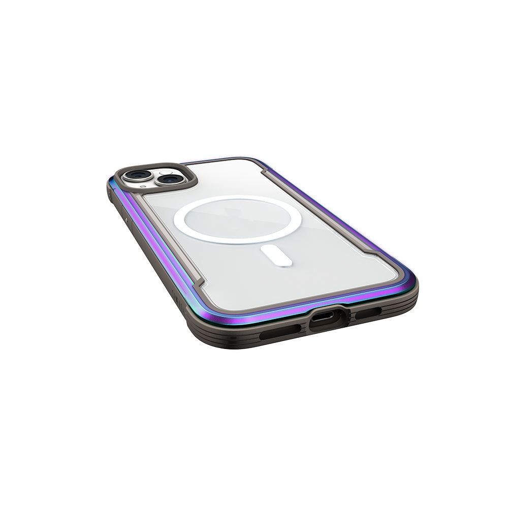 Apple iPhone 15 Kılıf M-safe Şarj Özellikli Airbagli Raptic Shield Serisi Şeffaf Arka Yüzey Kapak Colorful