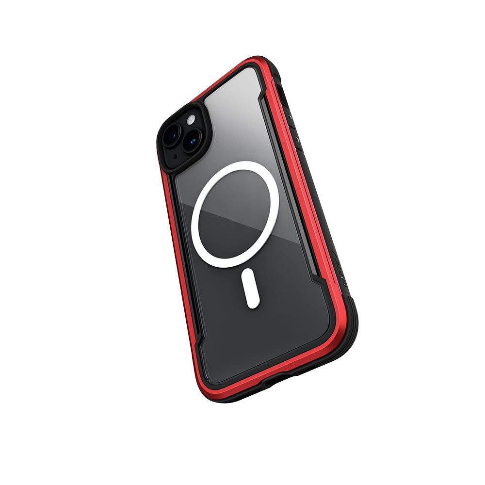 Apple iPhone 15 Kılıf M-safe Şarj Özellikli Airbagli Raptic Shield Serisi Şeffaf Arka Yüzey Kapak Siyah