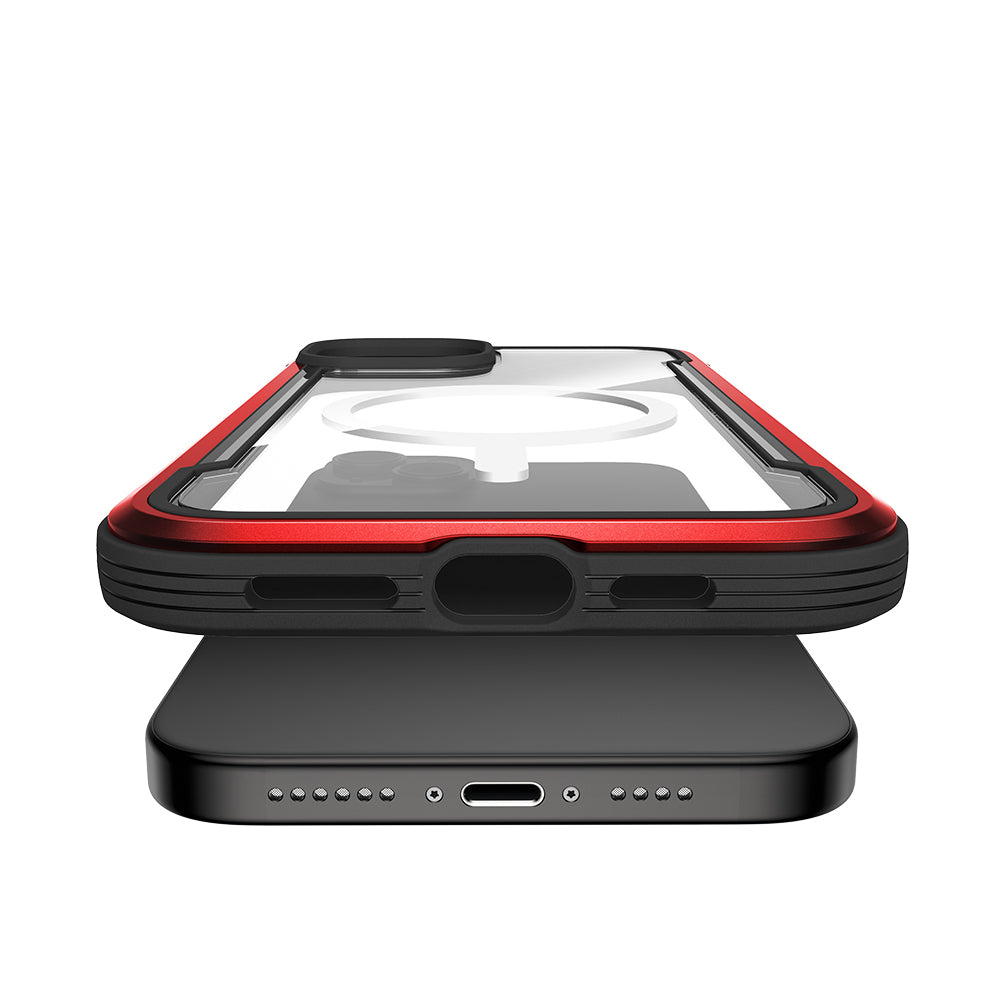 Apple iPhone 15 Kılıf M-safe Şarj Özellikli Airbagli Raptic Shield Serisi Şeffaf Arka Yüzey Kapak Colorful