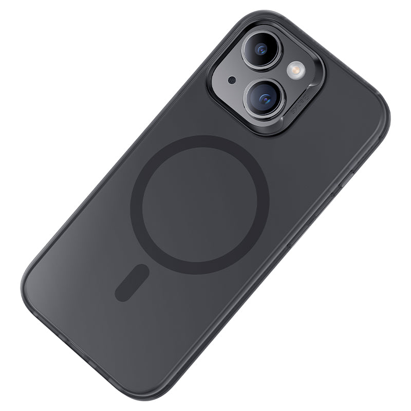 Apple iPhone 15 Kılıf M-safe Şarj Özellikli Benks Lucid Armor Kapak Siyah