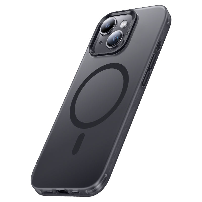 Apple iPhone 15 Kılıf M-safe Şarj Özellikli Benks Lucid Armor Kapak Siyah