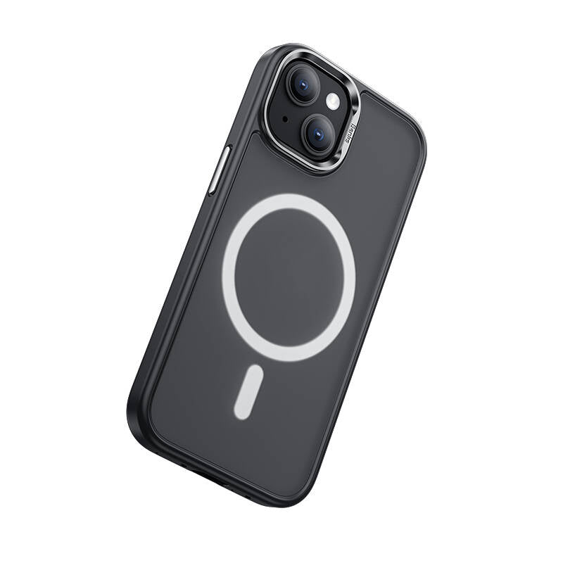 Apple iPhone 15 Kılıf M-safe Şarj Özellikli Benks Mist Protective Kapak Siyah