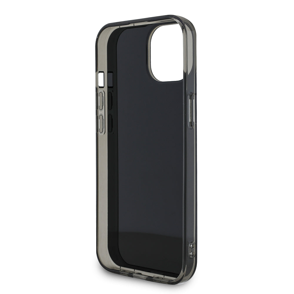 Apple iPhone 15 Kılıf Mercedes Benz Orjinal Lisanslı New Urban 3 IML Baskılı Paralel Çizgi Desenli Kapak Beyaz