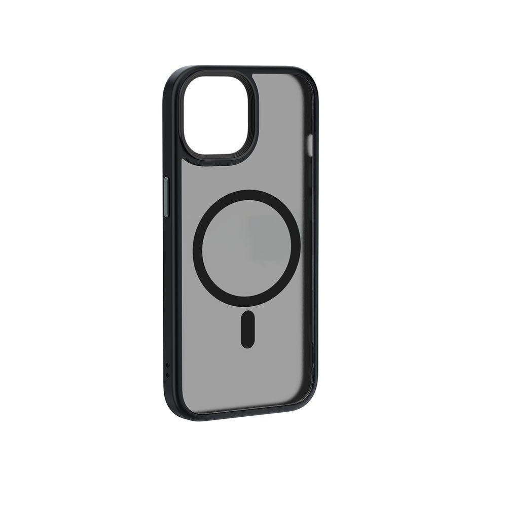 Apple iPhone 15 Kılıf Wiwu FGG-011 M-safe Şarj Özellikli Kamera Korumalı Kapak Mavi