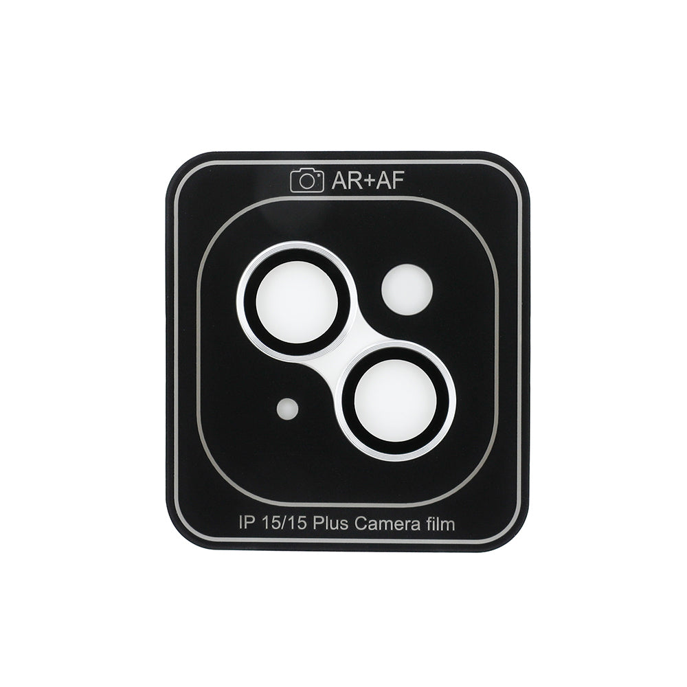 Apple iPhone 15 Plus Guess Orjinal Lisanslı Metal Kamera Lens Koruyucu Siyah