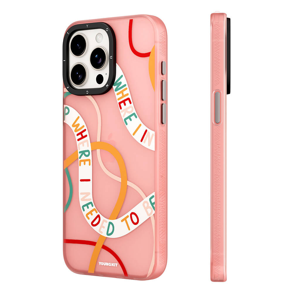 Apple iPhone 15 Plus Kılıf Bethany Green Tasarımlı Youngkit Sweet Language Kapak Gri