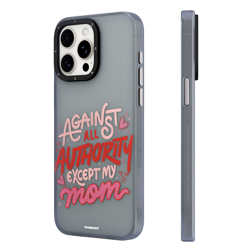 Apple iPhone 15 Plus Kılıf Bethany Green Tasarımlı Youngkit Sweet Language Kapak Gri