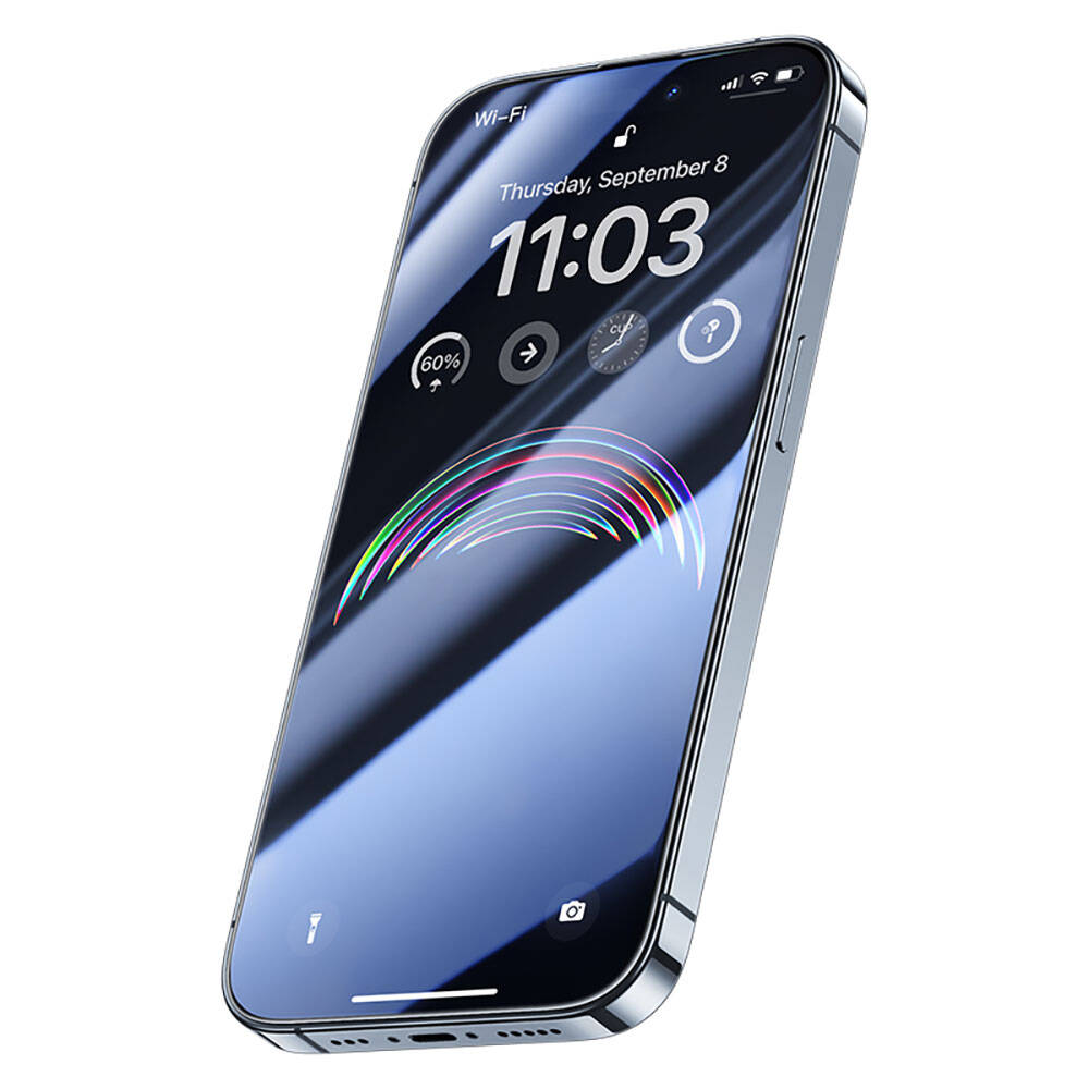 Apple iPhone 15 Pro Benks Anti-Dust Toz Önleyici Özellikli Gaming Ekran Koruyucu Siyah