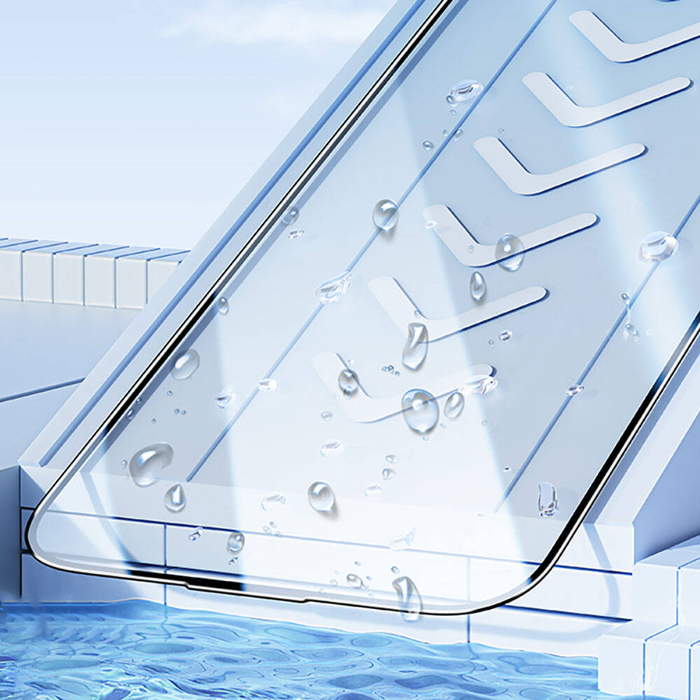 Apple iPhone 15 Pro Benks V Pro Ultra Shield 0.3mm Ekran Koruyucu + Kolay Uygulama Aparatlı Siyah