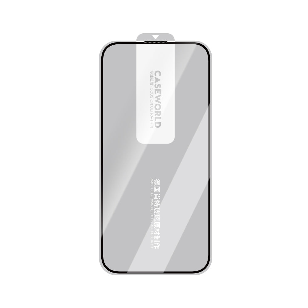 Apple iPhone 15 Pro CaseWorld Ultra-Thin Serisi 0.15mm 2.5D Schott Cam Temperli Ekran Koruyucu Şeffaf