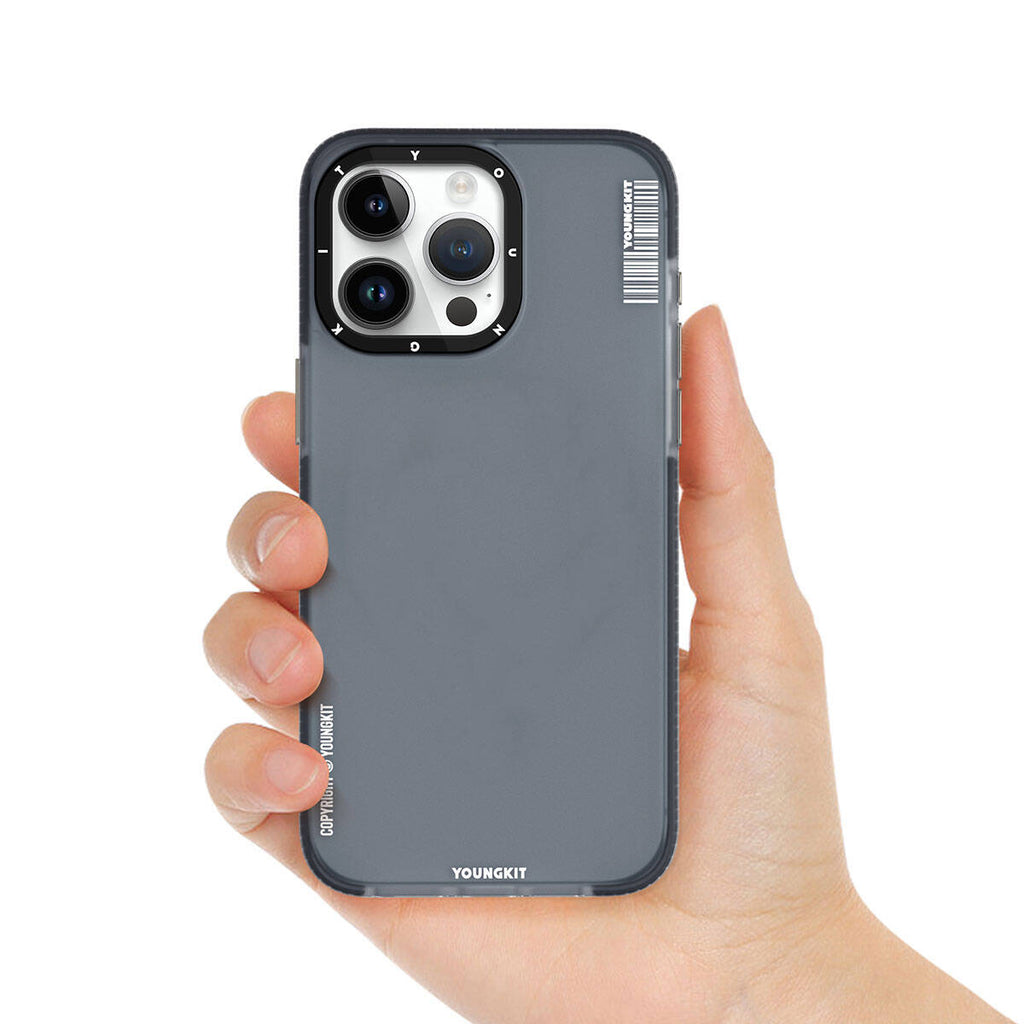 Apple iPhone 15 Pro Kılıf Buzlu Mat Tasarım Youngkit Colored Sand Serisi Kapak Mavi