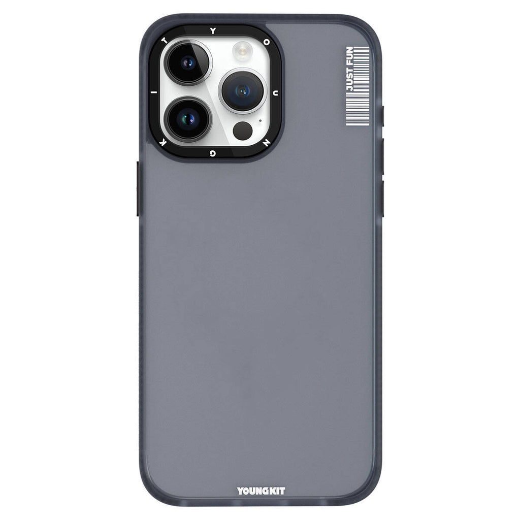 Apple iPhone 15 Pro Kılıf Buzlu Mat Tasarım Youngkit Colored Sand Serisi Kapak Pembe