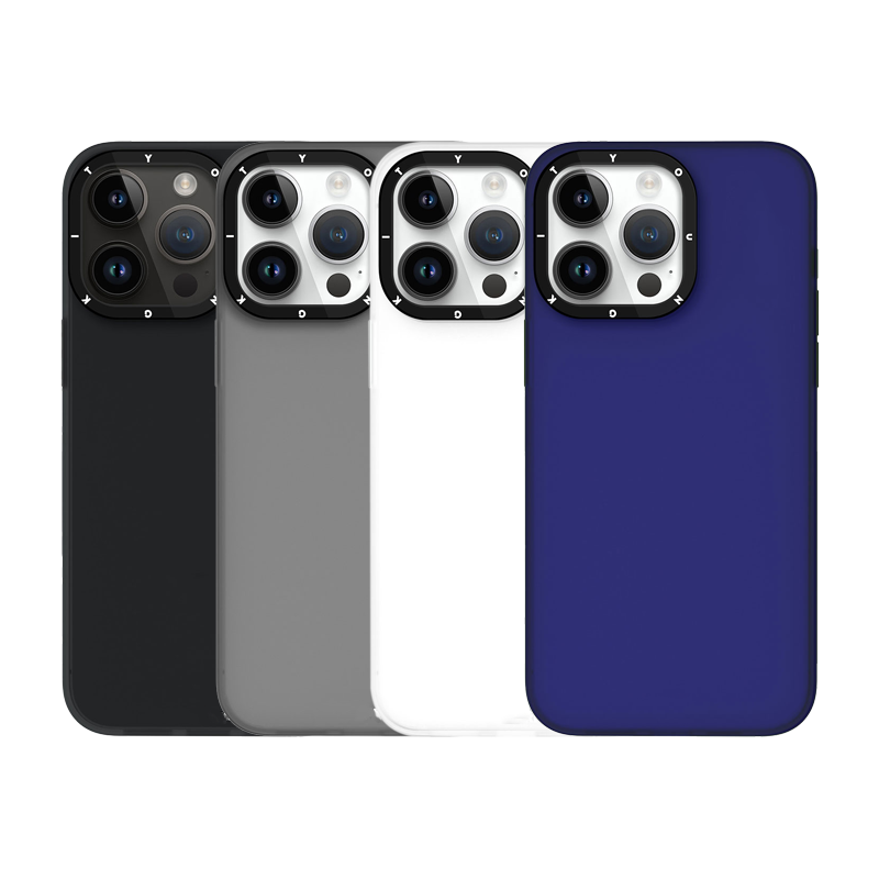 Apple iPhone 15 Pro Kılıf Buzlu Mat Tasarım Youngkit Hidden Sand Serisi Kapak Pembe