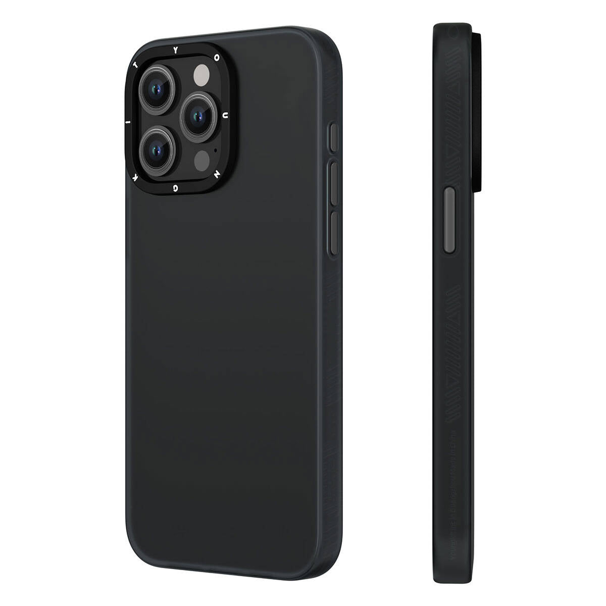 Apple iPhone 15 Pro Kılıf Buzlu Mat Tasarım Youngkit Hidden Sand Serisi Kapak Beyaz