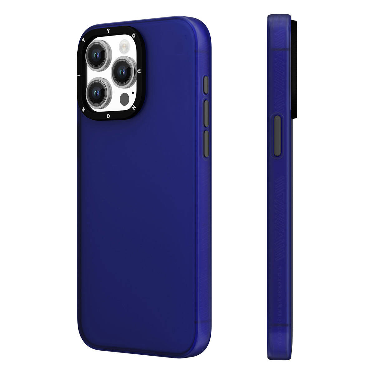 Apple iPhone 15 Pro Kılıf Buzlu Mat Tasarım Youngkit Hidden Sand Serisi Kapak Beyaz