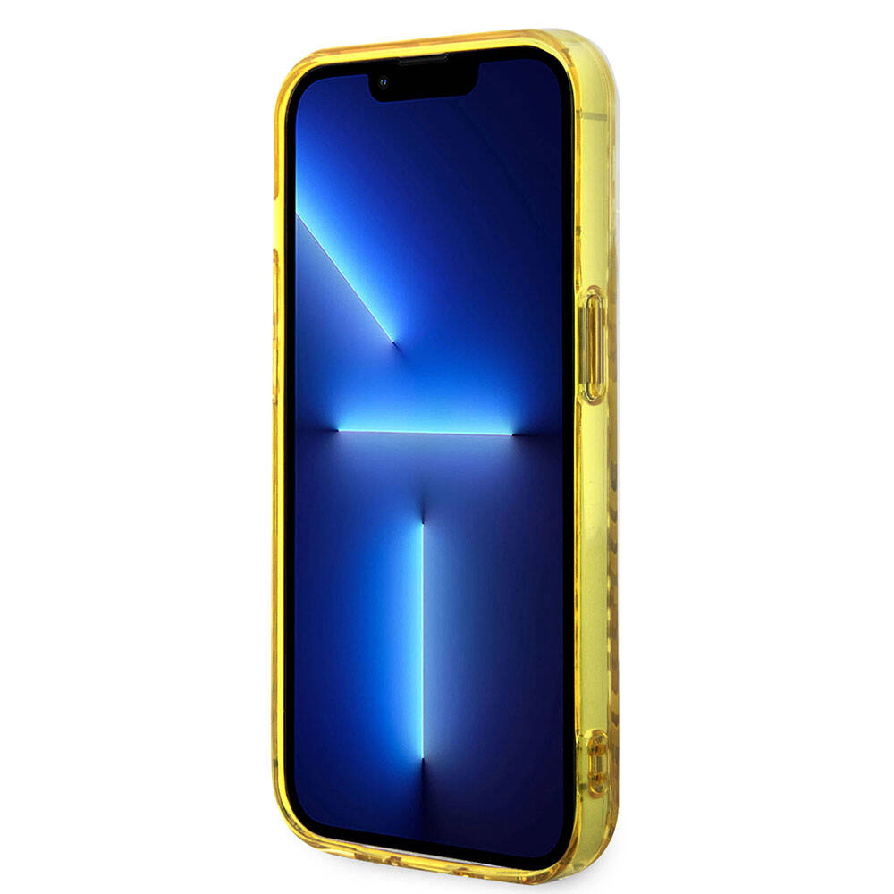 Apple iPhone 15 Pro Kılıf Ferrari Orjinal Lisanslı M-safe Şarj Özellikli Multi SF Kapak Sarı