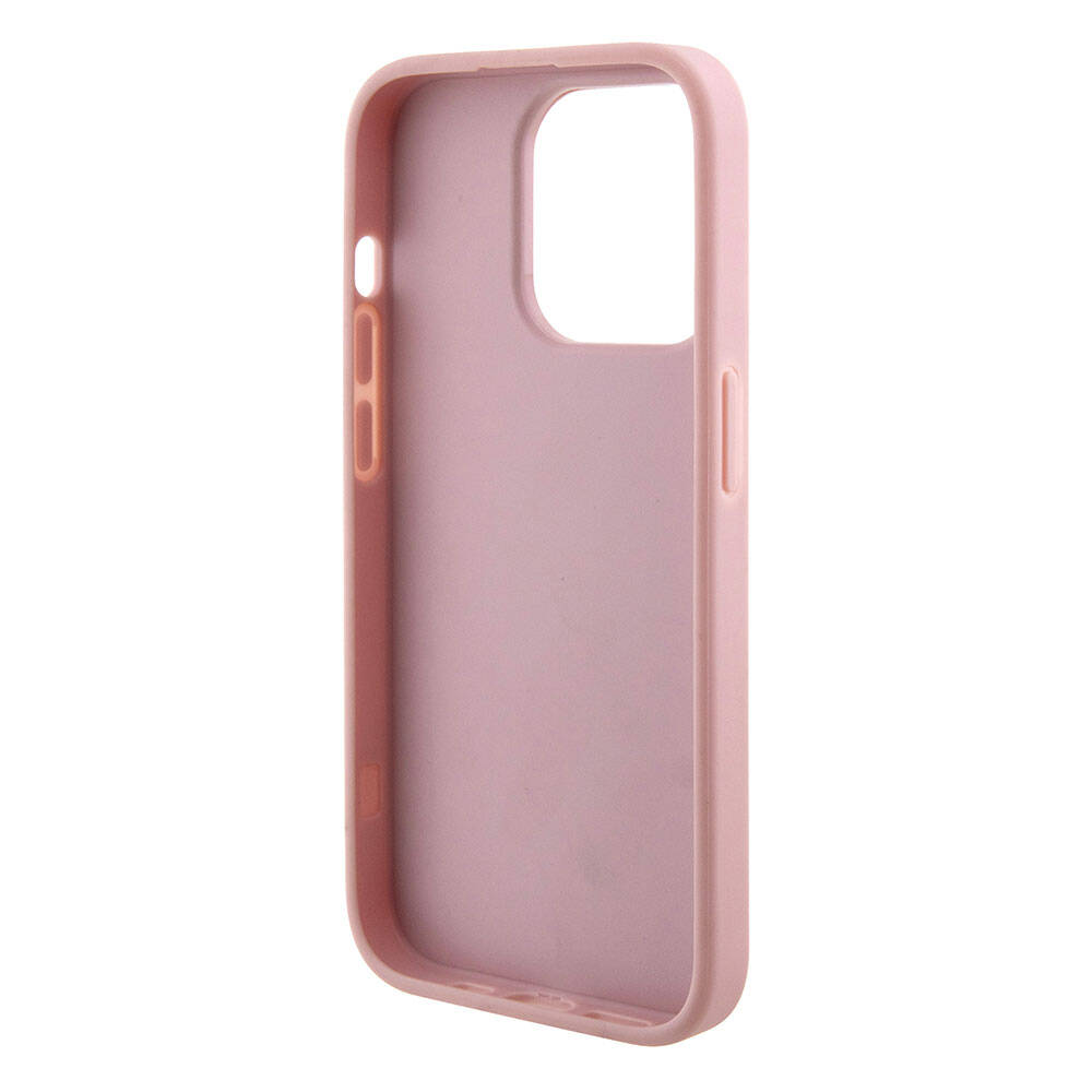 Apple iPhone 15 Pro Kılıf Guess Orjinal Lisanslı 4G Büyük Metal Logolu Glitter Kapak Siyah