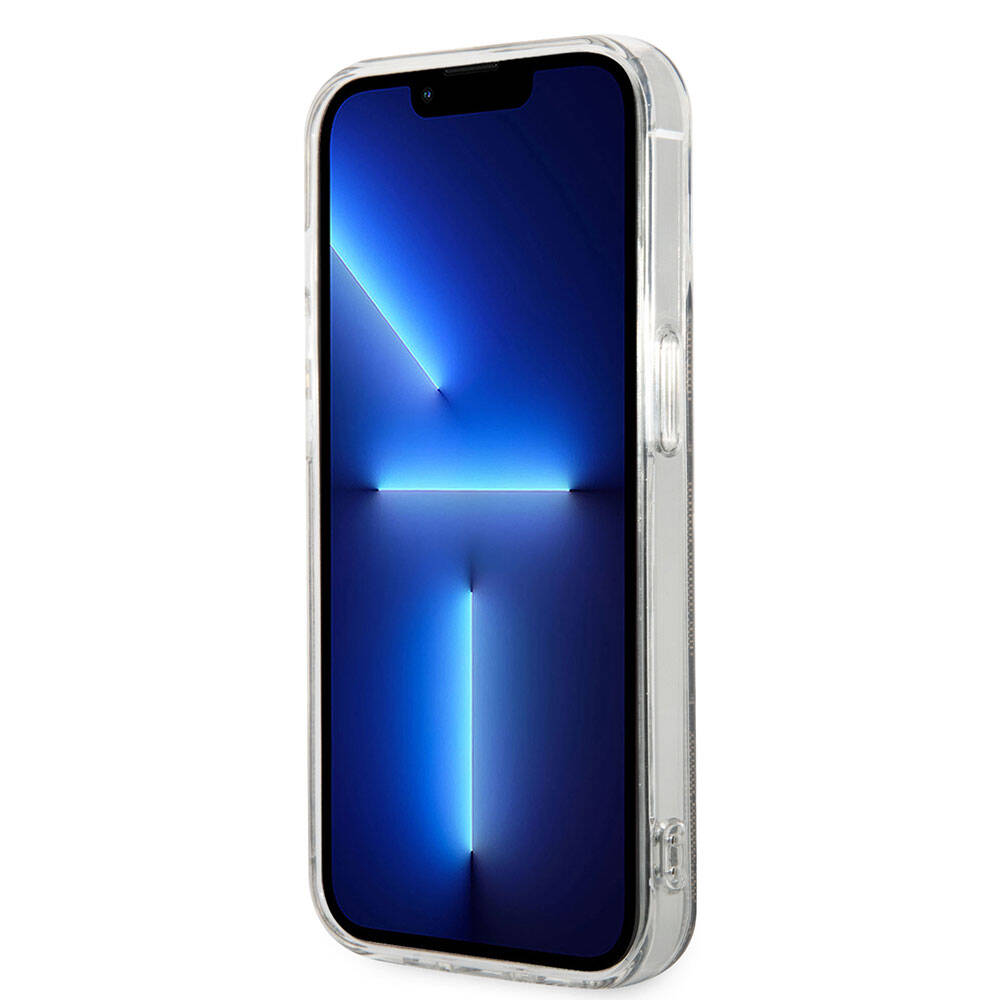 Apple iPhone 15 Pro Kılıf Guess Orjinal Lisanslı M-safe Şarj Özellikli Yazı Logolu 4G Desenli Kapak Siyah