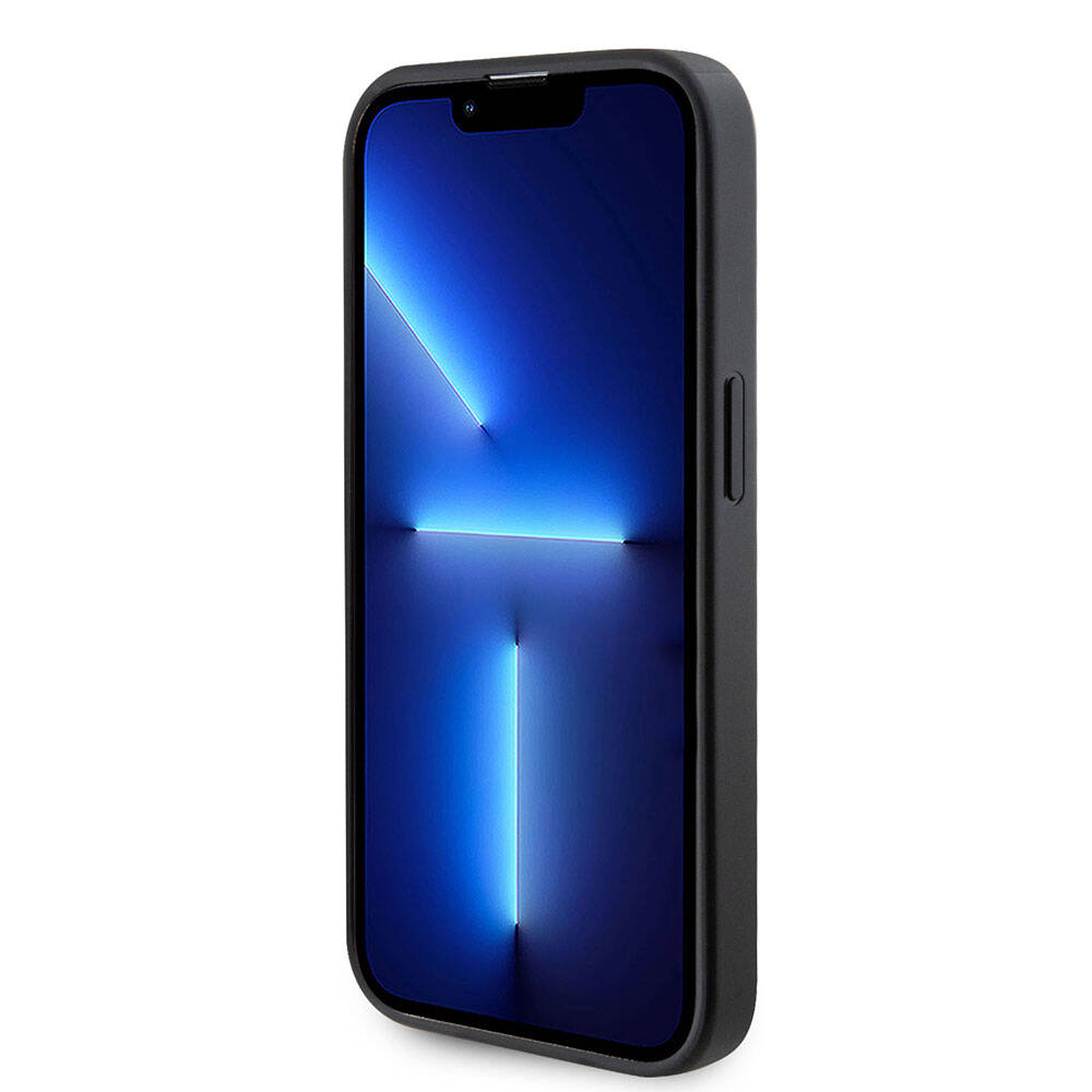 Apple iPhone 15 Pro Kılıf Guess Orjinal Lisanslı M-safe Şarj Özellikli Yazı Logolu Saffiano Kapak Pembe