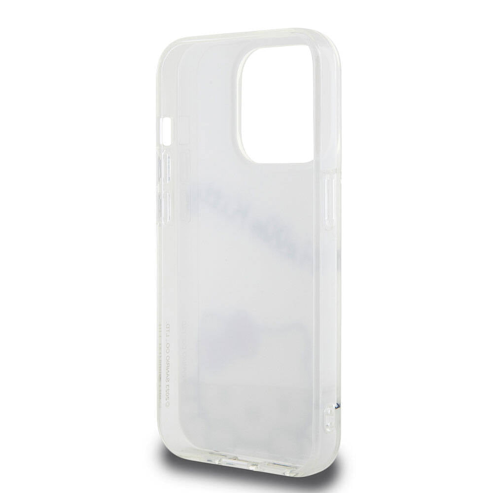 Apple iPhone 15 Pro Kılıf Hello Kitty Orjinal Lisanslı Askılı Yazı ve İkonik Logolu Daydreaming Kapak Pembe