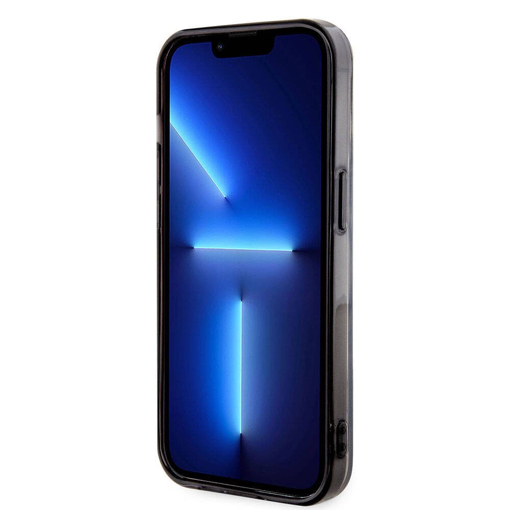 Apple iPhone 15 Pro Kılıf Karl Lagerfeld M-safe Şarj Özellikli IML Karl Orjinal Lisanslı Kapak Renksiz