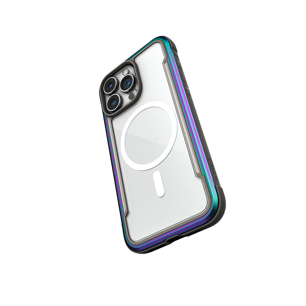 Apple iPhone 15 Pro Kılıf M-safe Şarj Özellikli Airbagli Raptic Shield Serisi Şeffaf Arka Yüzey Kapak Siyah