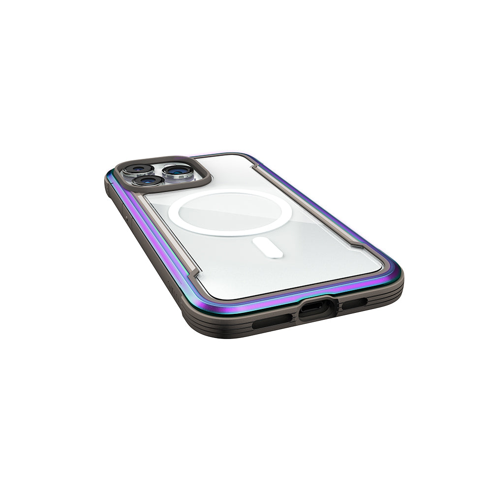 Apple iPhone 15 Pro Kılıf M-safe Şarj Özellikli Airbagli Raptic Shield Serisi Şeffaf Arka Yüzey Kapak Siyah