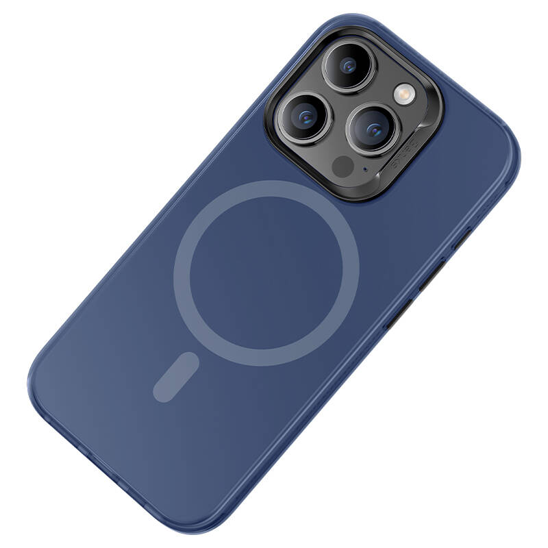 Apple iPhone 15 Pro Kılıf M-safe Şarj Özellikli Benks Lucid Armor Kapak Gri