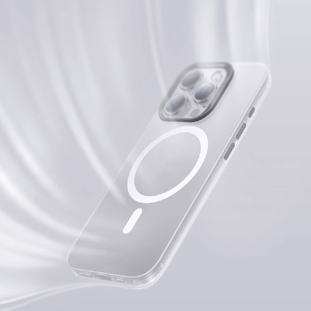 Apple iPhone 15 Pro Kılıf M-safe Şarj Özellikli Benks Lucid Armor Kapak Mavi