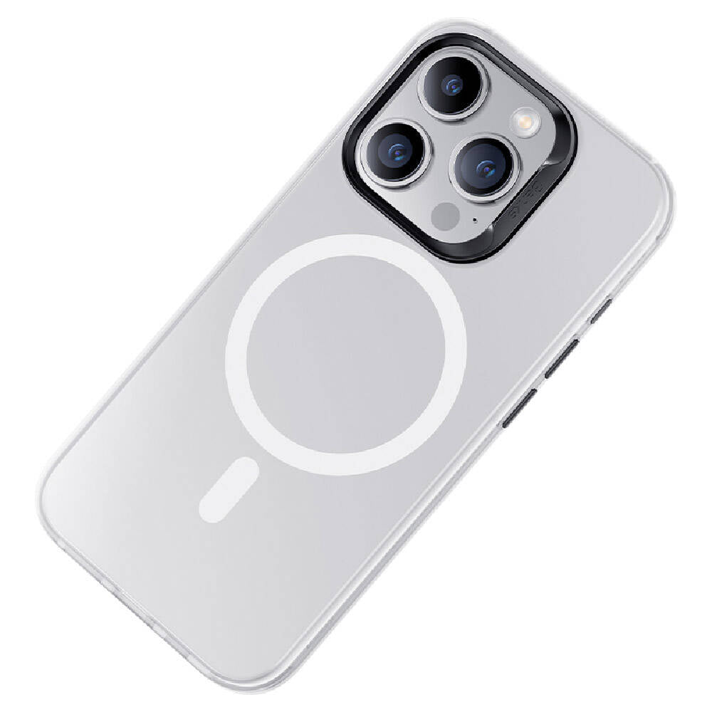 Apple iPhone 15 Pro Kılıf M-safe Şarj Özellikli Benks Lucid Armor Kapak Beyaz