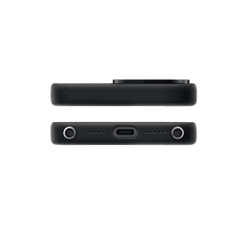 Apple iPhone 15 Pro Kılıf M-safe Şarj Özellikli Standlı Suni Deri Tasarımlı Pynana Dancing Circle Serisi Kapak Mavi