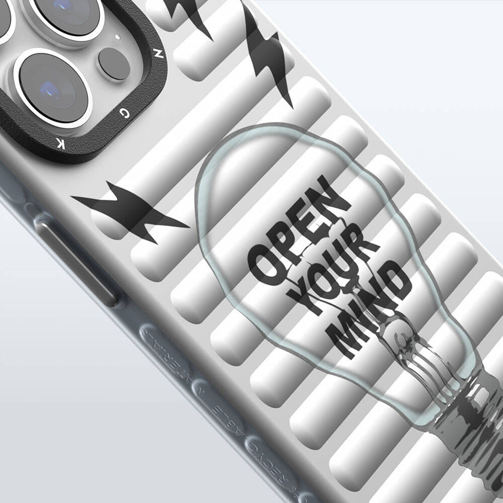 Apple iPhone 15 Pro Kılıf M-safe Şarj Özellikli Youngkit Open Mind Serisi Kapak Siyah