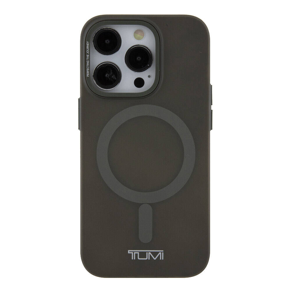 Apple iPhone 15 Pro Kılıf TUMI Orjinal Lisanslı M-safe Şarj Özellikli Buzlu Mat Kapak Olive