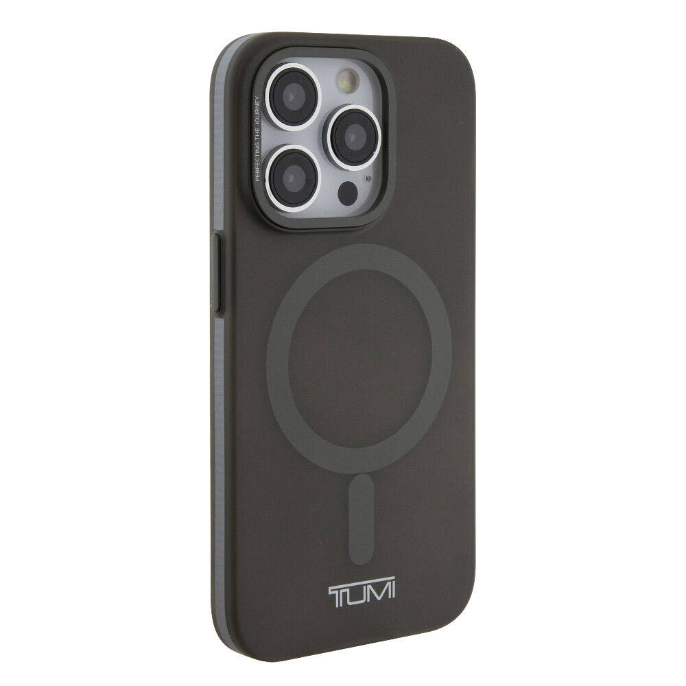 Apple iPhone 15 Pro Kılıf TUMI Orjinal Lisanslı M-safe Şarj Özellikli Buzlu Mat Kapak Mavi