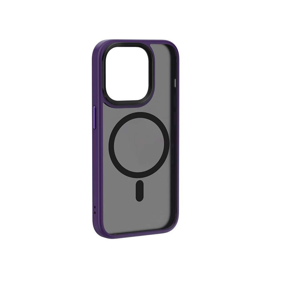 Apple iPhone 15 Pro Kılıf Wiwu FGG-011 M-safe Şarj Özellikli Kamera Korumalı Kapak Siyah