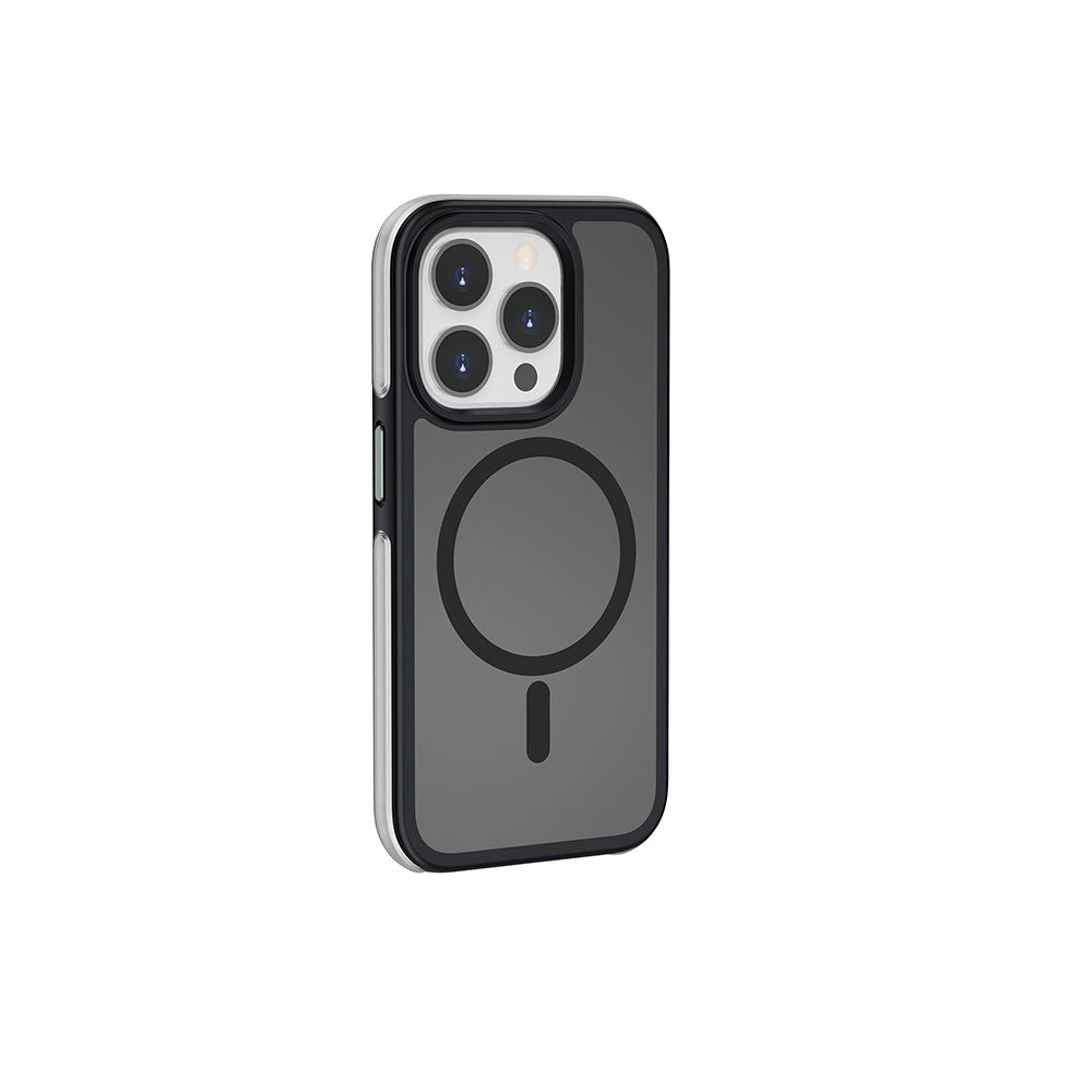 Apple iPhone 15 Pro Kılıf Wiwu ZKK-012 M-safe Şarj Özellikli Air Cushion Kapak Siyah