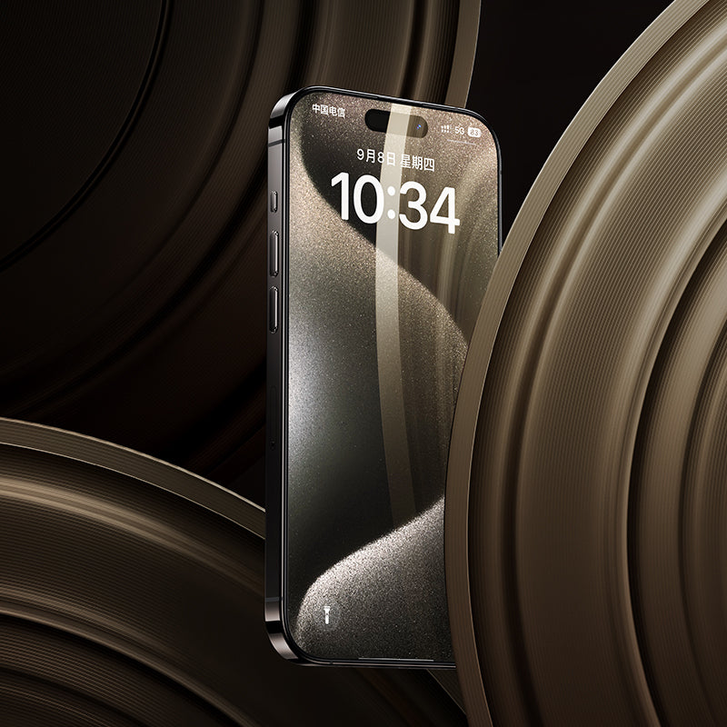 Apple iPhone 15 Pro Max Benks Arc Shield 3D Eğimli HD Parmak İzi Dirençli Ekran Koruyucu Siyah