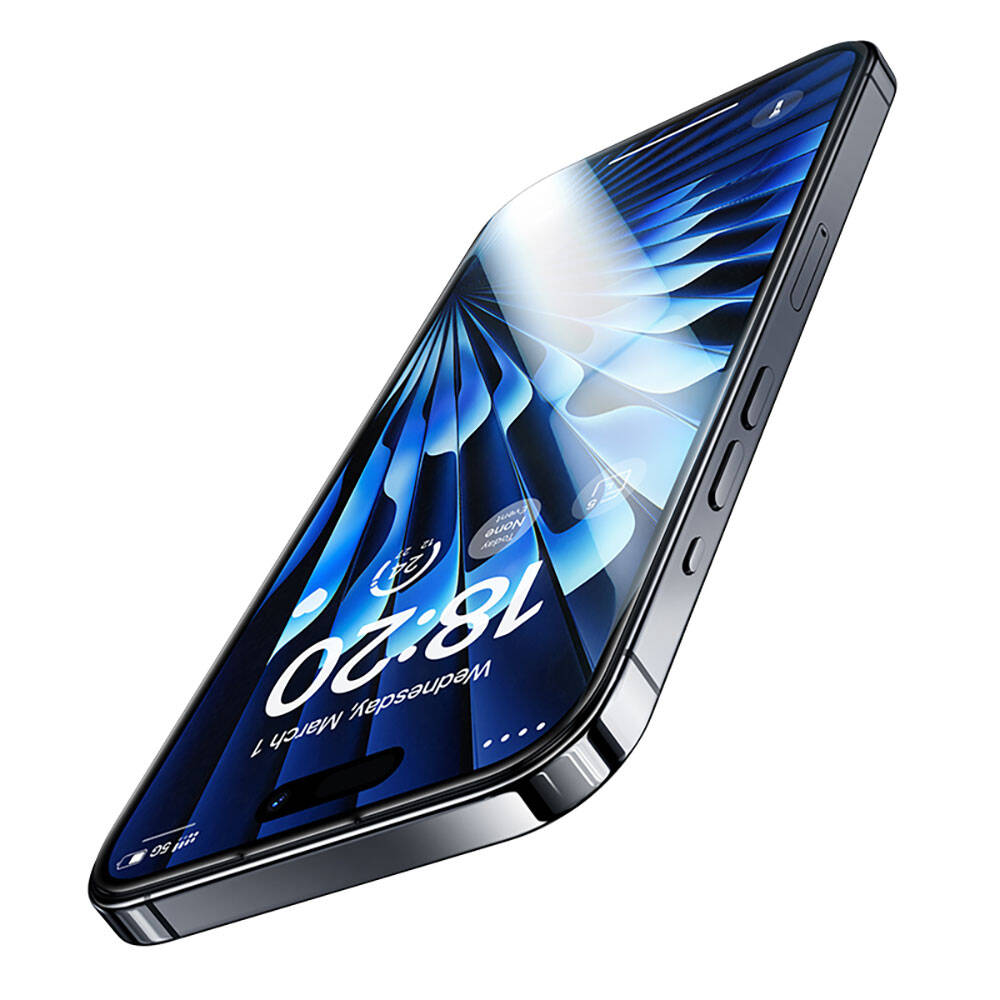 Apple iPhone 15 Pro Max Benks V Pro Safir Shield Ekran Koruyucu + Kolay Uygulama Aparatlı Siyah