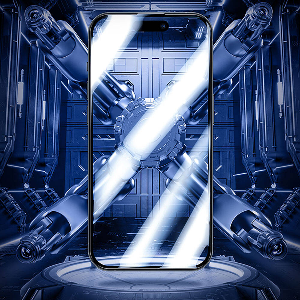 Apple iPhone 15 Pro Max Benks V Pro Safir Shield Ekran Koruyucu + Kolay Uygulama Aparatlı Siyah