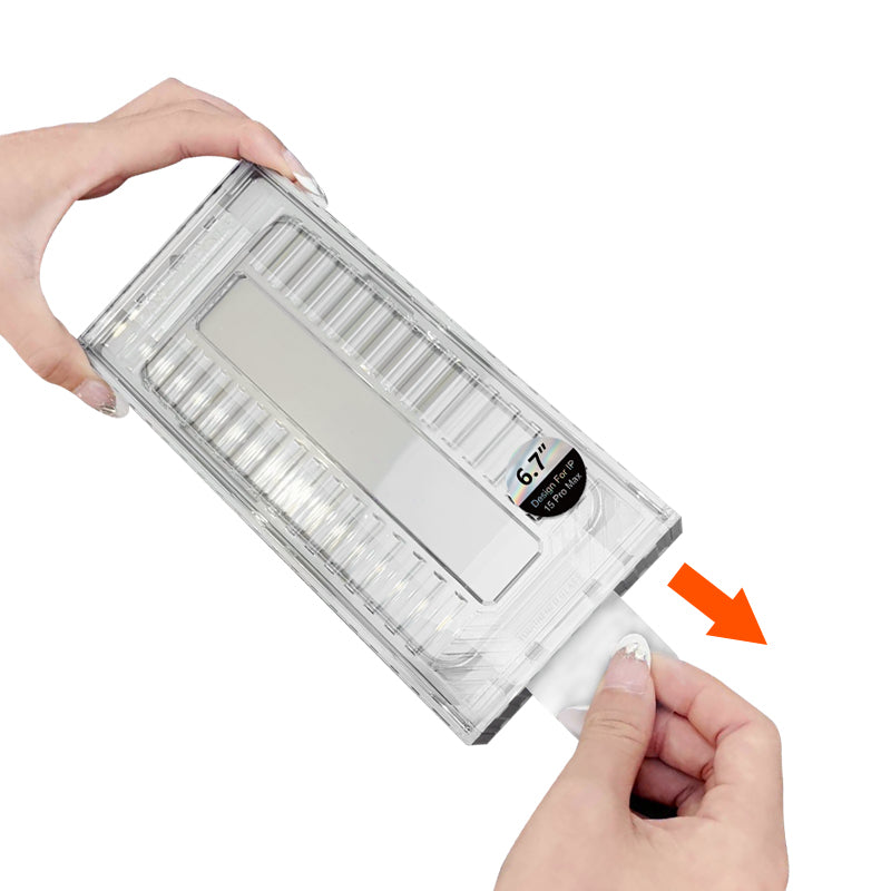 Apple iPhone 15 Pro Max CaseWorld Ultra-Thin Serisi 0.15mm HD Cam Ekran Koruyucu + Uygulama Aparatlı Şeffaf