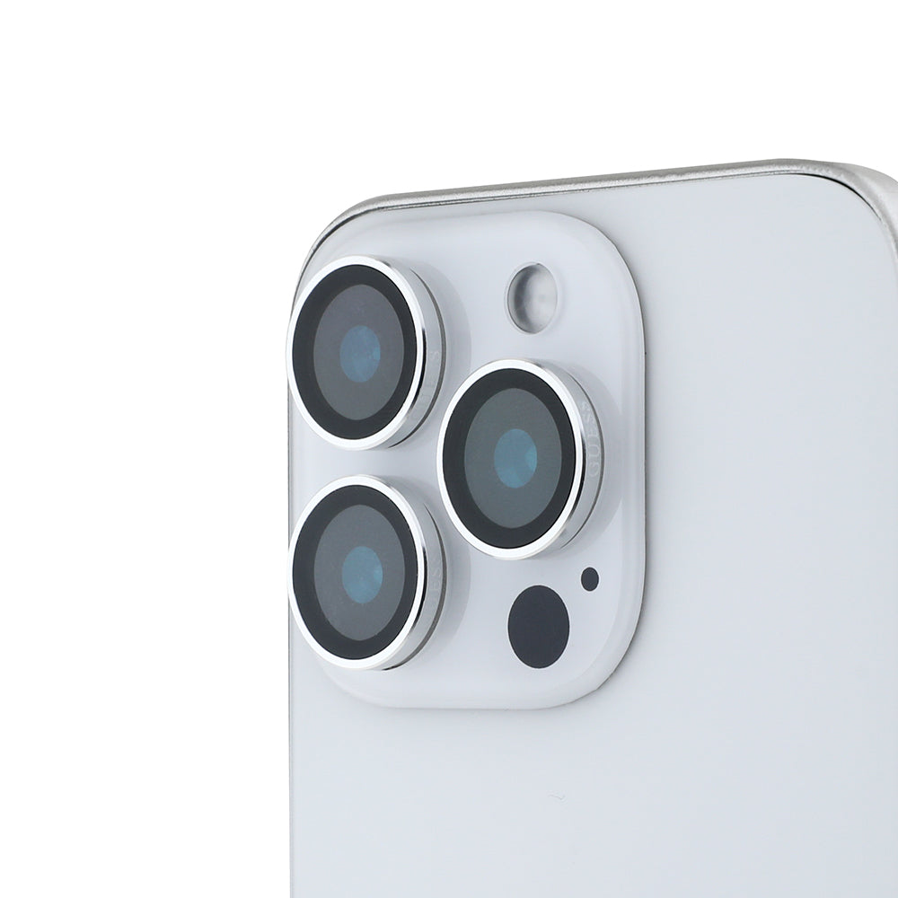 Apple iPhone 15 Pro Max Guess Orjinal Lisanslı Metal Kamera Lens Koruyucu Siyah