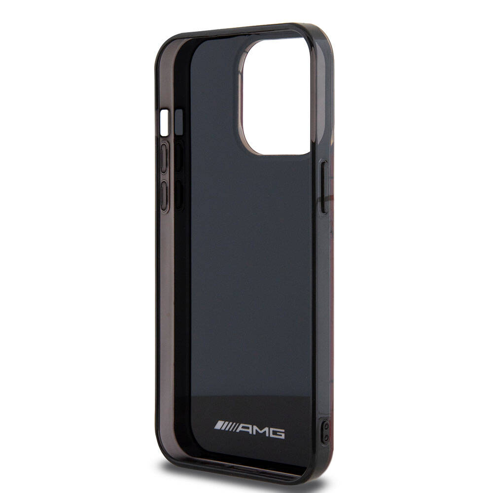 Apple iPhone 15 Pro Max Kılıf AMG Orjinal Lisanslı Çift Katmanlı Dörtgen Desenli Kapak Kırmızı