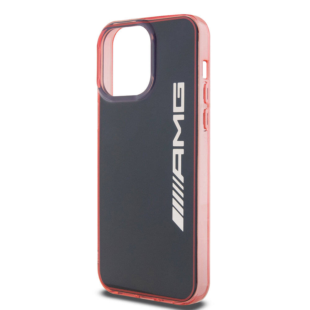 Apple iPhone 15 Pro Max Kılıf AMG Orjinal Lisanslı Çift Katmanlı Şeffaf Büyük Logo Kapak Siyah