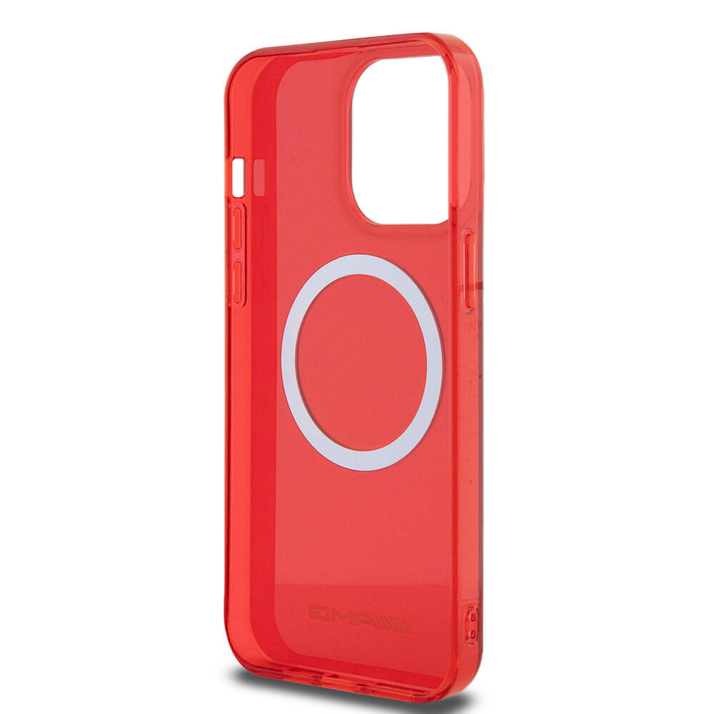 Apple iPhone 15 Pro Max Kılıf AMG Orjinal Lisanslı M-safe Şarj Özellikli Transparan Kapak Sarı