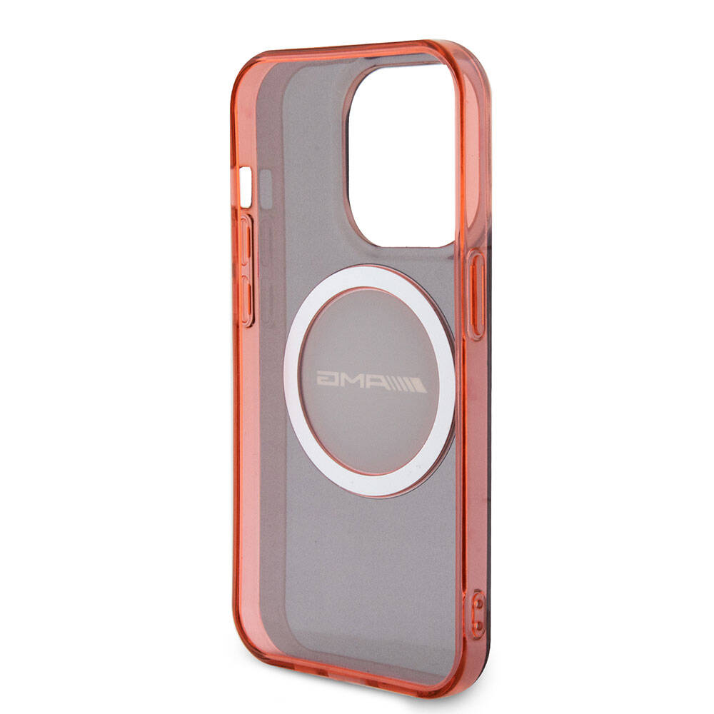 Apple iPhone 15 Pro Max Kılıf AMG Orjinal Lisanslı M-safe Şarj Özellikli Transparan Timeless Kapak Siyah