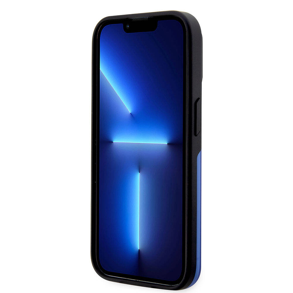 Apple iPhone 15 Pro Max Kılıf BMW Orjinal Lisanslı M-safe Şarj Özellikli IML Baskı Logolu Buzlu Mat Kapak Siyah